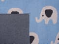 Miniatyrbild 7 av 8: Barnfilt Blå Bomull 130 x 180 cm Säng Överkast Mysig Elefant Mönster Sovrum Barnrum Modern Design