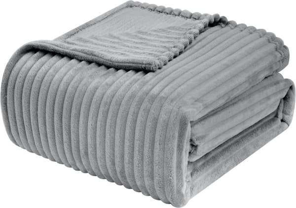 Rootz flanell fleecefilt - Randigt mjukt täcke - Mysigt plagg - 280g/m² - 150x200cm / 220x240cm