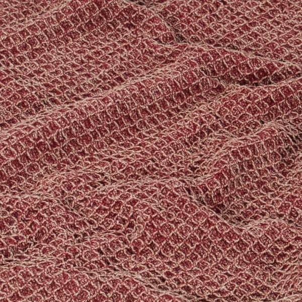 plaid 220 x 250 cm bomuld bordeauxfarvet