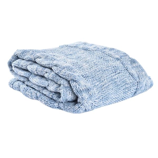Skötbädd DKD Home Decor Blå Himmelsblå 150 x 125 x 1 cm (2 antal)
