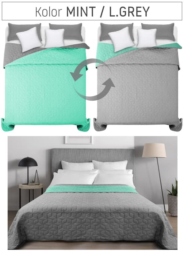 Tæppe Diamante Mint & Grå 2.20*2.40