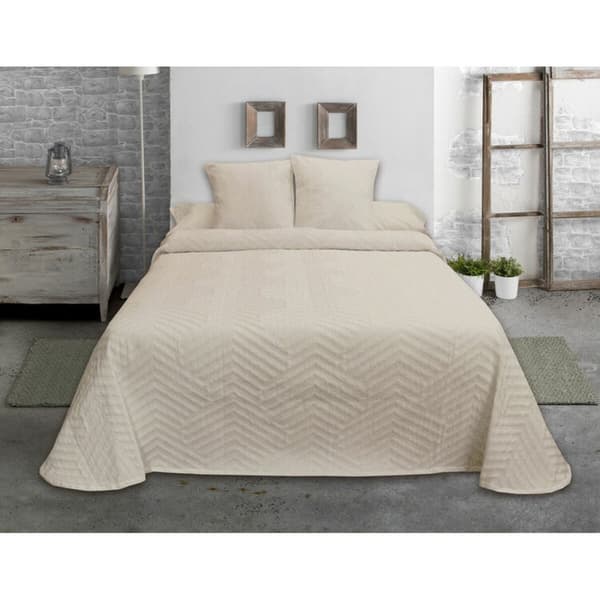 Sengetæppe (vattæppe) Hosteline ESPIGA Beige Seng 135 (1 Dele)