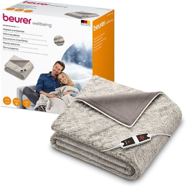 Beurer HD150NC Nordic Elvarmetæppe 200x150 cm Fleece/Taupe