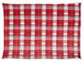 Miniatyrbilde 5 av 7: Pledd Rød Hvit Flanell 150 x 200 cm Vendbart design Rutete mønster Sengeteppe Dekorasjon Interiør Tekstiler