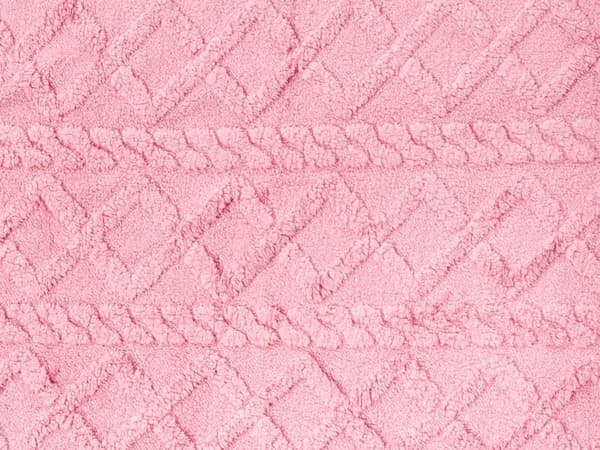 Pledd Rosa Hvit 150 x 200 cm Vendbart design Geometrisk mønster Sengeteppe Dekorasjon Interiør Tekstiler
