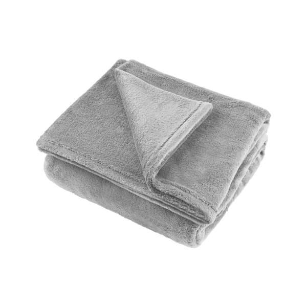 Fleece tæppe 200x220 cm TEESA - grå