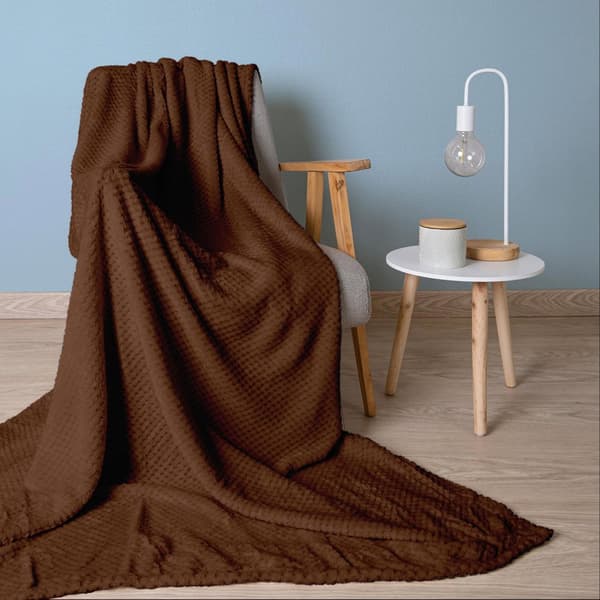 Jacquardtæppe AMORRO/MÆLKECHOKOLADE/150x200