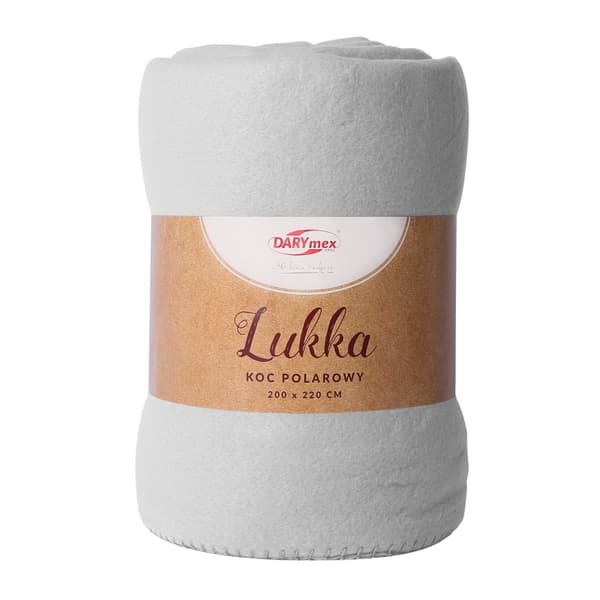Fleece tæppe LUKKA/askegrå/150x200