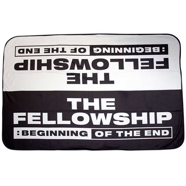 ATEEZ Fellowship Beginning Of The End Thin Blanket Black/White One Size