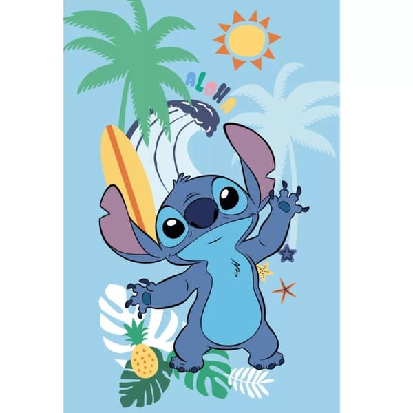 Fleecefilt Lilo och Stitch Sommar 100x150cm