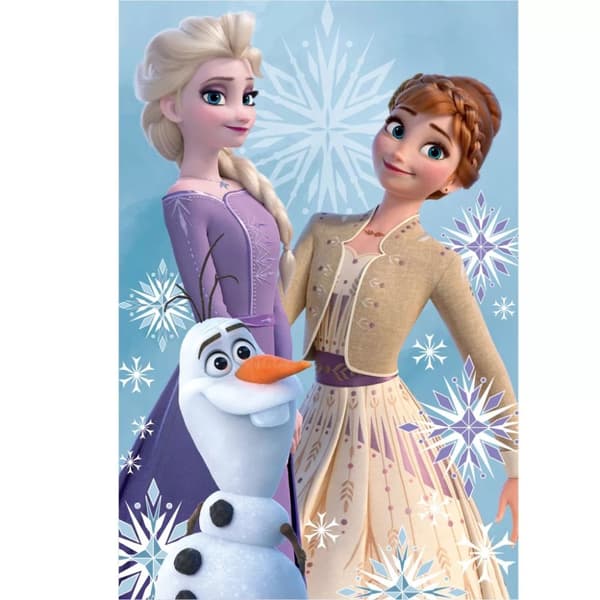 Fleecefilt Frost Elsa Anna och Olof 100x150cm