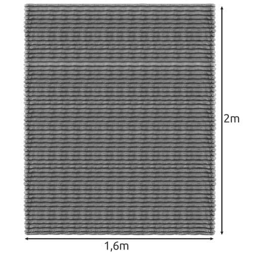Dubbelsidig Filt - 1,6x2m