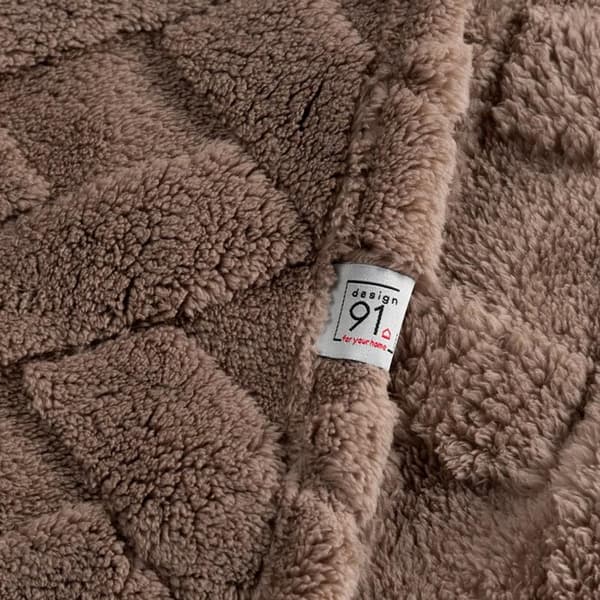 TÆPPE D91 CARO 70 X 160 CM MØRK BEIGE