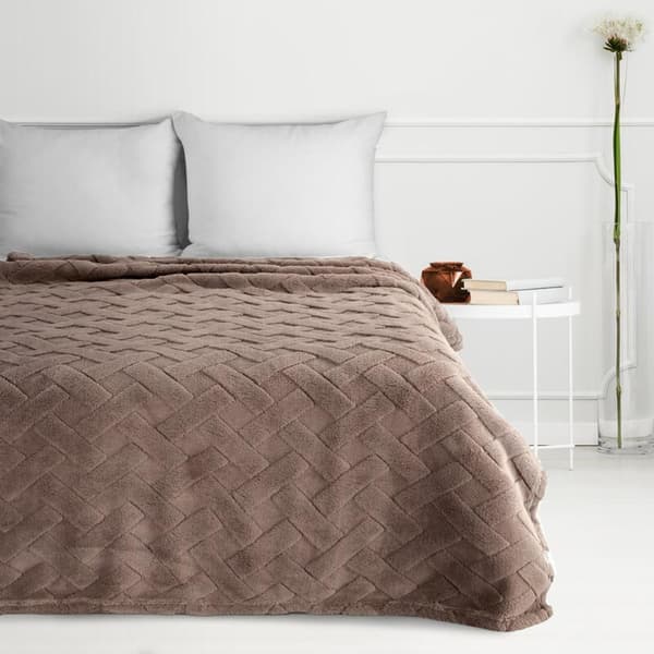 TÆPPE D91 CARO 70 X 160 CM MØRK BEIGE