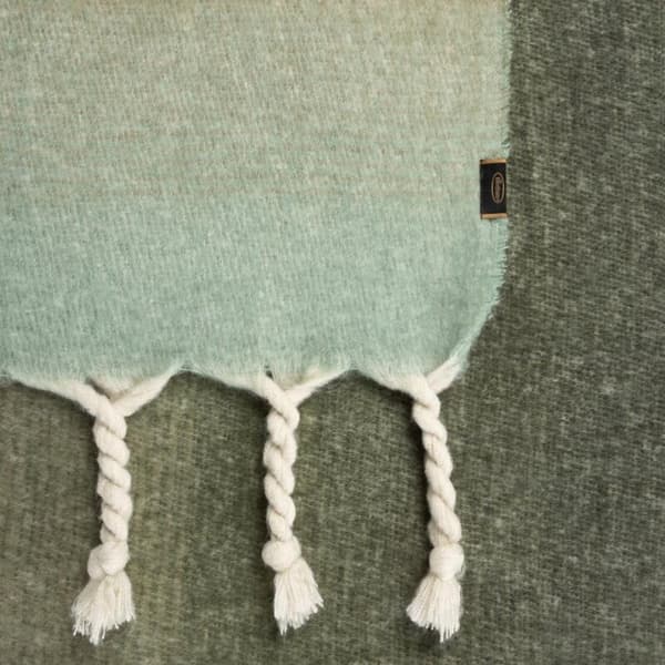 MOHAIR-PLÄCKE 6 130 X 170 CM GRÖN