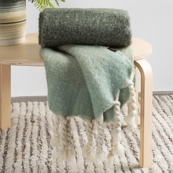 MOHAIR TÆPPE 6 130 X 170 CM GRØN