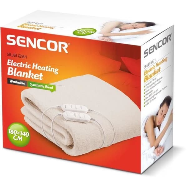 Elfilt - SENCOR - SUB 291 - 120 W - 2 personer - Vit