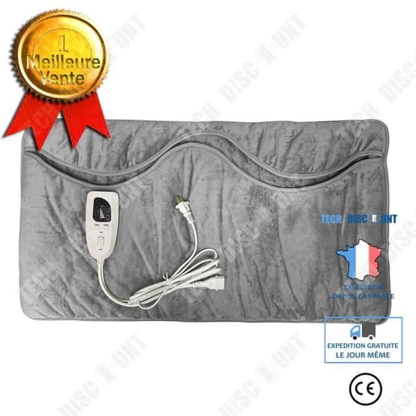 TD® Multi-Function dubbeluppvärmd uppvärmd filt, fotvärmare, handvärmare, stor värmedyna, EU-standard