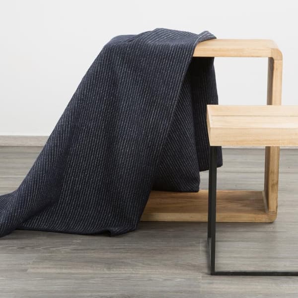 Tæppekast AMBER 70x160 Design91 marineblå