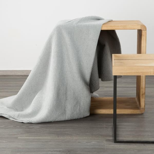 Tæppekast AMBER 70x160 Design91 sølv