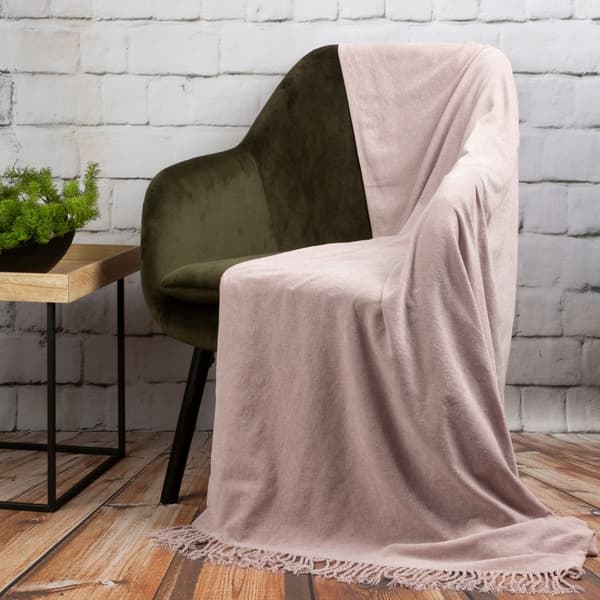 Tæppe + pudebetræk sæt AVINION 170x130 Terra Collection Eurofirany pink
