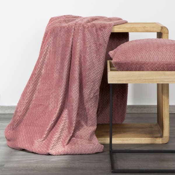 Tæppekast CINDY-3 70x160 pink