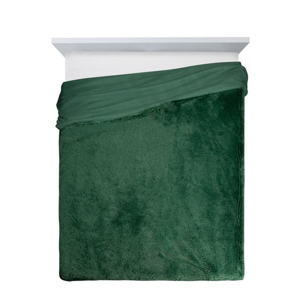 TIFANY 70x160 Design91 tæppe mørkegrøn med pelsstruktur
