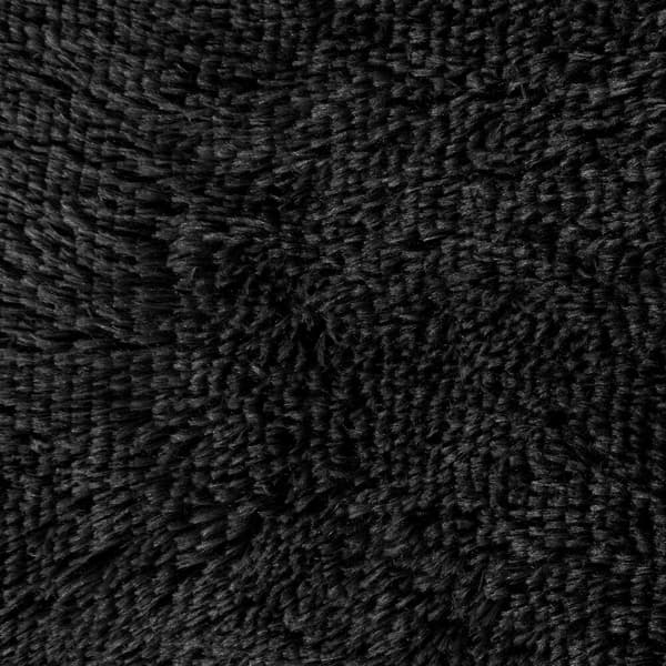 TIFANY tæppe 70x160 Design91 sort med pelsstruktur