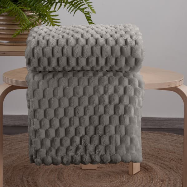 Tæppe CINDY6 170x210 Design91 stål med 3D rumlig prægning