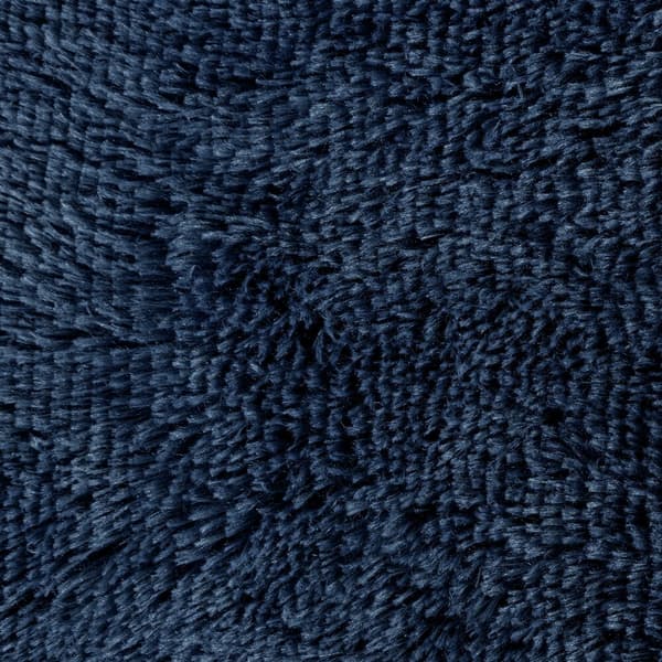 TIFANY 170x210 Design91 marinblå täcke med pälsstruktur
