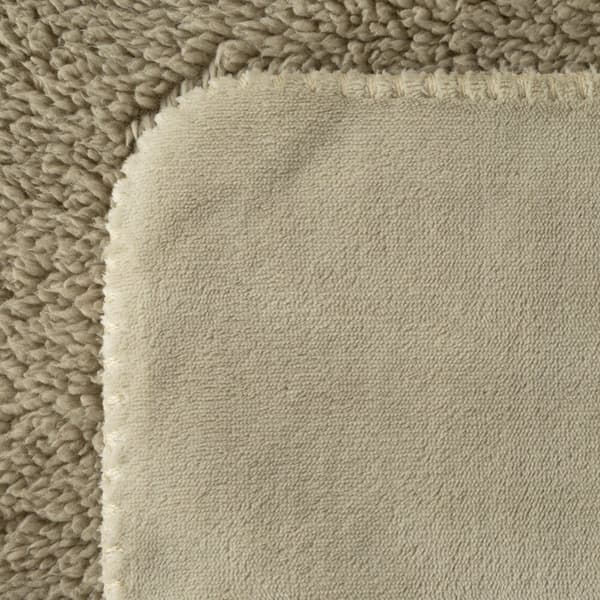 Tæppe TEDY 70x160 Eurofirany beige blød boucle + varm fleece