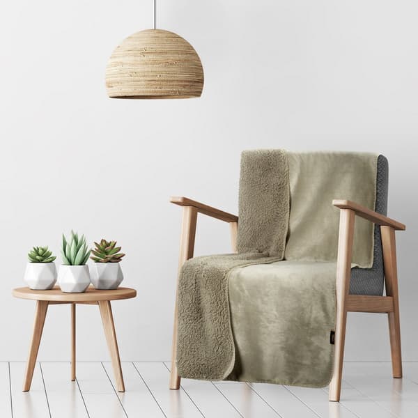 Tæppe TEDY 70x160 Eurofirany beige blød boucle + varm fleece