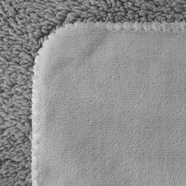 Tæppe TEDY 150x200 Eurofirany sølv blød boucle + varm fleece