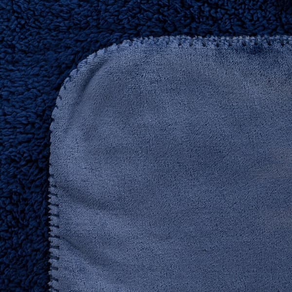 Tæppe TEDY 150x200 Eurofirany marineblå blød boucle + varm fleece