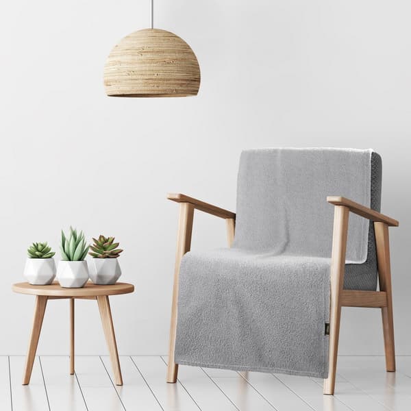 Filt överkast BUKLA 70x160 Eurofirany silver mjukt varmt lamm