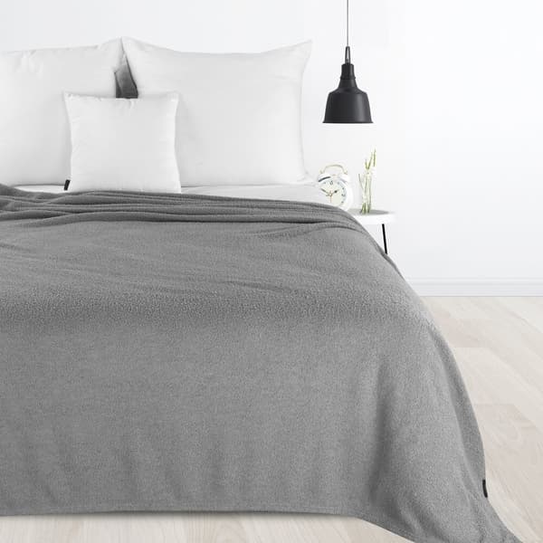 Filt överkast BUKLA 70x160 Eurofirany silver mjukt varmt lamm