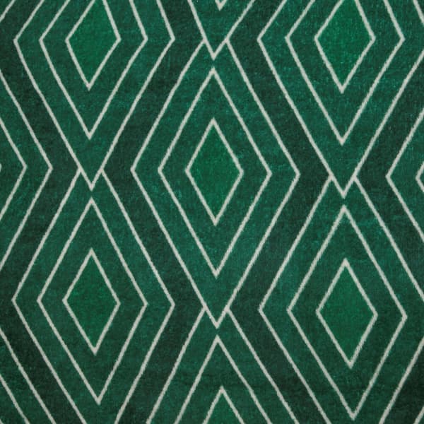 Filtkast GEO 150x200 Design91 grönt geometriskt motiv