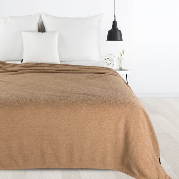 Tæppe sengetæppe BUKLA 150x200 Eurofirany beige blødt varmt lam