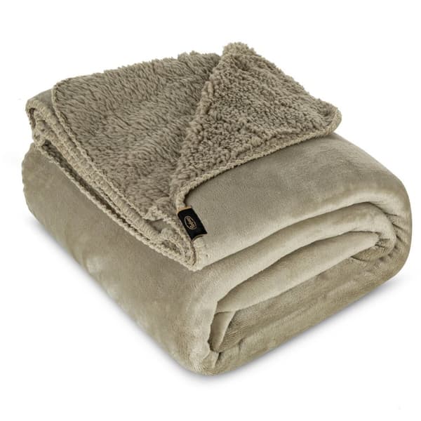 Tæppe TEDY 150x200 Eurofirany beige blød boucle + varm fleece