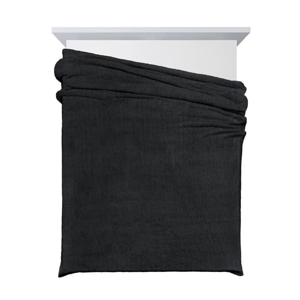 LORI tæppe 150x200 Design91 sort blødt og luftigt