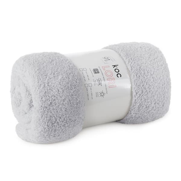 LORI filt 150x200 Design91 silver mjuk och fluffig