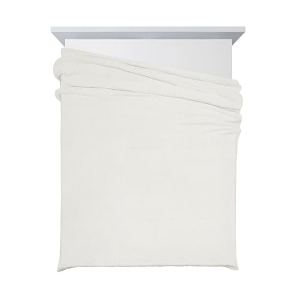 Tæppe LORI 150x200 Design91 hvid blødt og luftigt