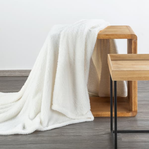 Tæppe LORI 150x200 Design91 hvid blødt og luftigt