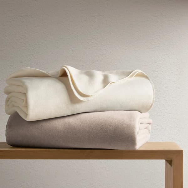 Bomuld-akryl tæppe MONO 150x200 mørk beige