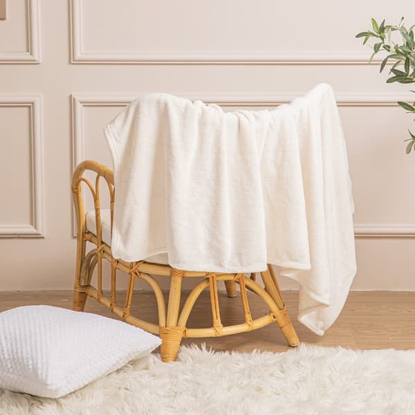 Mikrofiber tæppebetræk til WILLY lænestol 70x150 creme