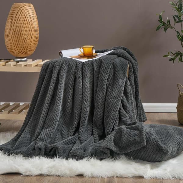 Monte mikrofiber tæppe 200x220 grafit
