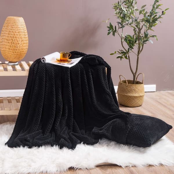 Monte Microfiber Stræktæppe 150x200 Sort