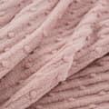 Miniatyrbillede 7 af 8: Tæppekast LISA 150x200 Design91 pudderpink jacquardvævning i striber og bobler