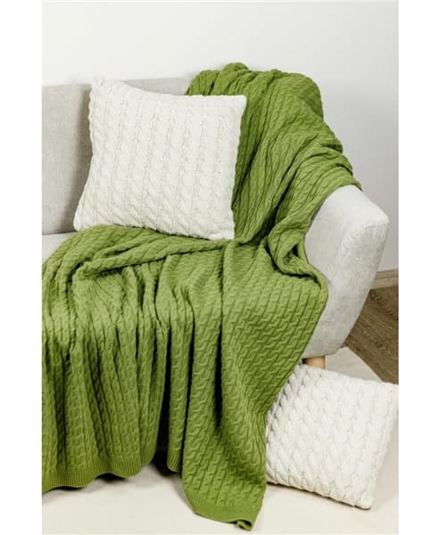 Tæppetæppe britisk 130x170 Greno grøn sweater hygge