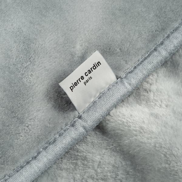 Pierre Cardin CLARA1 Tæppe 160x220 Pierre Cardin Eurofirany sølv fluffy og varmt broderet logo